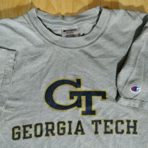 Vintage Champion Georgia Tech Logo T-Shirt - Picture 3 of 7